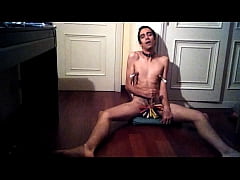  - Jerking off with balls full of clothespins