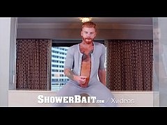  - ShowerBait Wet shower ass munching fuck with hunk Paul Canon
