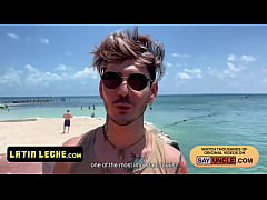  - Amateurs Latinos Rob Silva & Ken Almost Got Caught Fertilizing Their Asses On The Beach