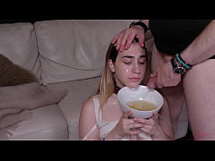  - Ass licking teen sub gets a facial