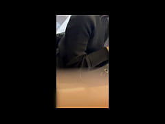  - 【街で見かけたポニーテールのうなじと脚が綺麗なNちゃんを追跡】電車に乗ったところでスカート内を盗撮。痴●して尻に射精…。