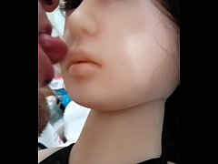  - Luvs2cumm69 fucking sex doll and cums all over her tits