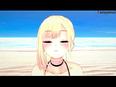  - I found Marin Kitagawa on the beach and she gives me a blowjob | Sono Bisque Doll wa Koi wo suru