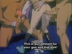  - Hentai teen taking two huge cocks