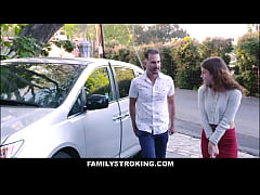  - Petite Teen Stepdaughter Ellie Eilish Seduces Stepdad For New Car - FamilyStrokes