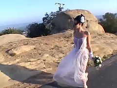  - Two fellows try to relieve mind of jilted at the altar and kicked to the curb darkhaired bride Taylor Rain at every possible way