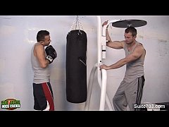  - Lustful jocks suck cocks in the gym