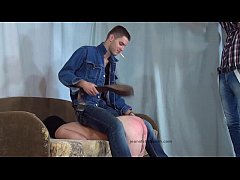  - Sexy master spank slaves ass