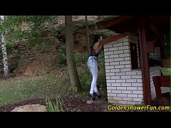  - Weird spunky face ho pee